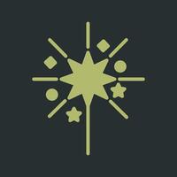 Sparklers Icon Design vector