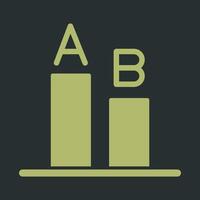 AB Testing Icon Design vector
