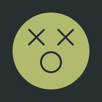 Dizzy Face Icon Design vector