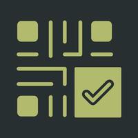 QR Code Checkout Icon Design vector
