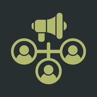 Affiliate Marketing Icon Design vector
