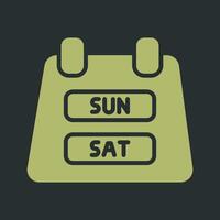 Weekend Getaway Icon Design vector