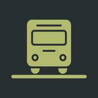 Oncoming Bus Icon Design vector