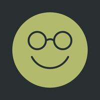 Nerd Face Icon Design vector