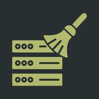 Data Cleaning Icon Design vector
