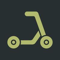 Kick Scooter Icon Design vector