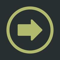 Right Arrow Icon Design vector
