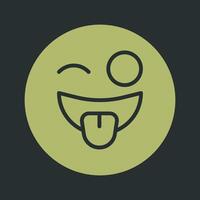 Zany Face Icon Design vector