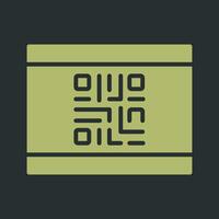 QR Code Business Card Icon Design vector