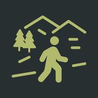 Nature Walk Icon Design vector