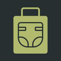 Diaper Bag Icon Design vector
