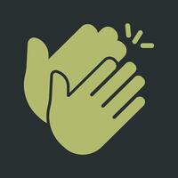 Clapping Hands Icon Design vector