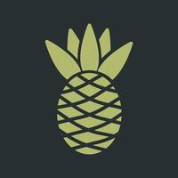 Pineapple Icon Design vector
