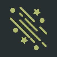 Party Streamers Icon Design vector