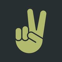 Victory Hand Icon Design vector