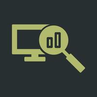 Data Research Icon Design vector