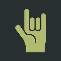Love You Gesture Icon Design vector
