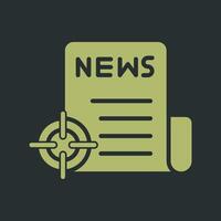 News Scoop Icon Design vector