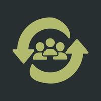 Career Change Icon Design vector