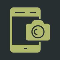 Smartphone Photography Icon Design vector