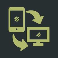 Synchronization Icon Design vector