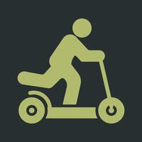 Kick Scooter Icon Design vector