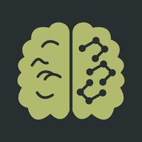 Machine Learning Icon Design vector