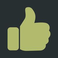 Thumbs Up Icon Design vector