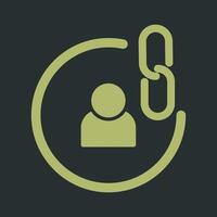 Contact Links Icon Design vector