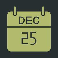 25 December Icon Design vector
