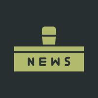 News Studio Icon Design vector