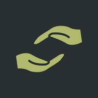 Supportive Hand Icon Design vector