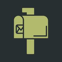 Mailbox Key Icon Design vector