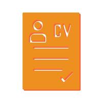 CV Icon Design vector
