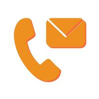 Contact Us Icon Design vector