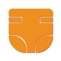 Diaper Changing Icon Design vector