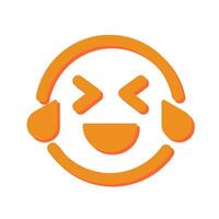 Face with Tears of Joy Icon Design vector