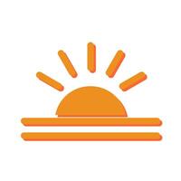 Sunrise Icon Design vector