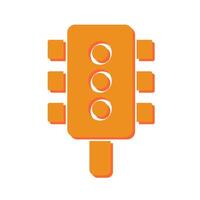 Traffic Light Icon Design vector