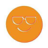 6 - Smiling Face with Sunglasse.eps vector