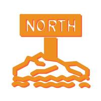 Northpole Icon Design vector