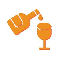 Wine Pouring Icon Design vector