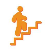 Career Ladder Icon Design vector