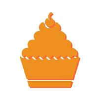 Cupcake Icon Design vector
