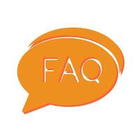 FAQ Section Icon Design vector
