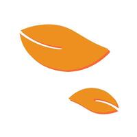 Leaf Fluttering in Wind Icon Design vector