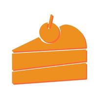 Cake Slice Icon Design vector