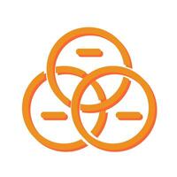 Venn Diagram Icon Design vector