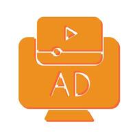 Ad Icon Design vector