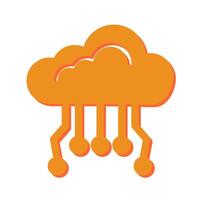 Cloud Computing Icon Design vector